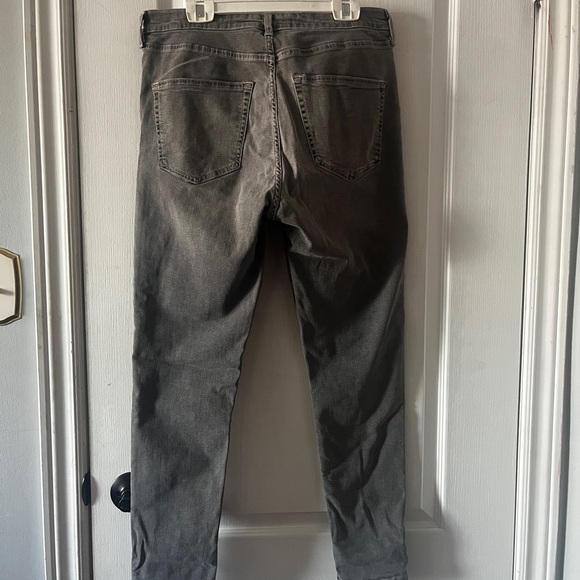 GRAY TOPSHOP STRAIGHT JEANS - Picture 3 of 7